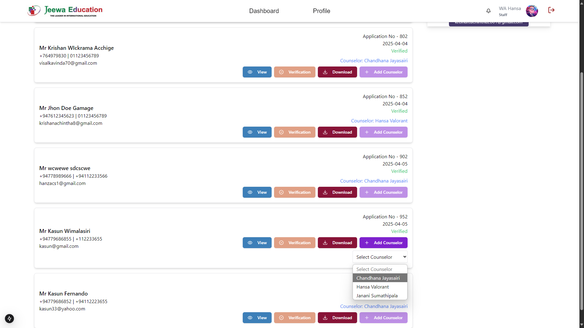 Jeewa Education Student Management System - Image 3